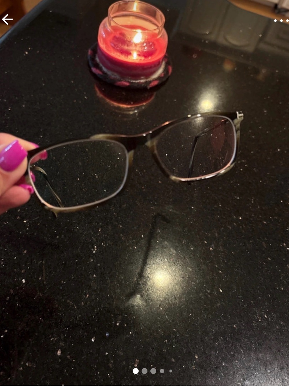 Tom Ford Matte Black and Silver Rectangular Eyeglasses